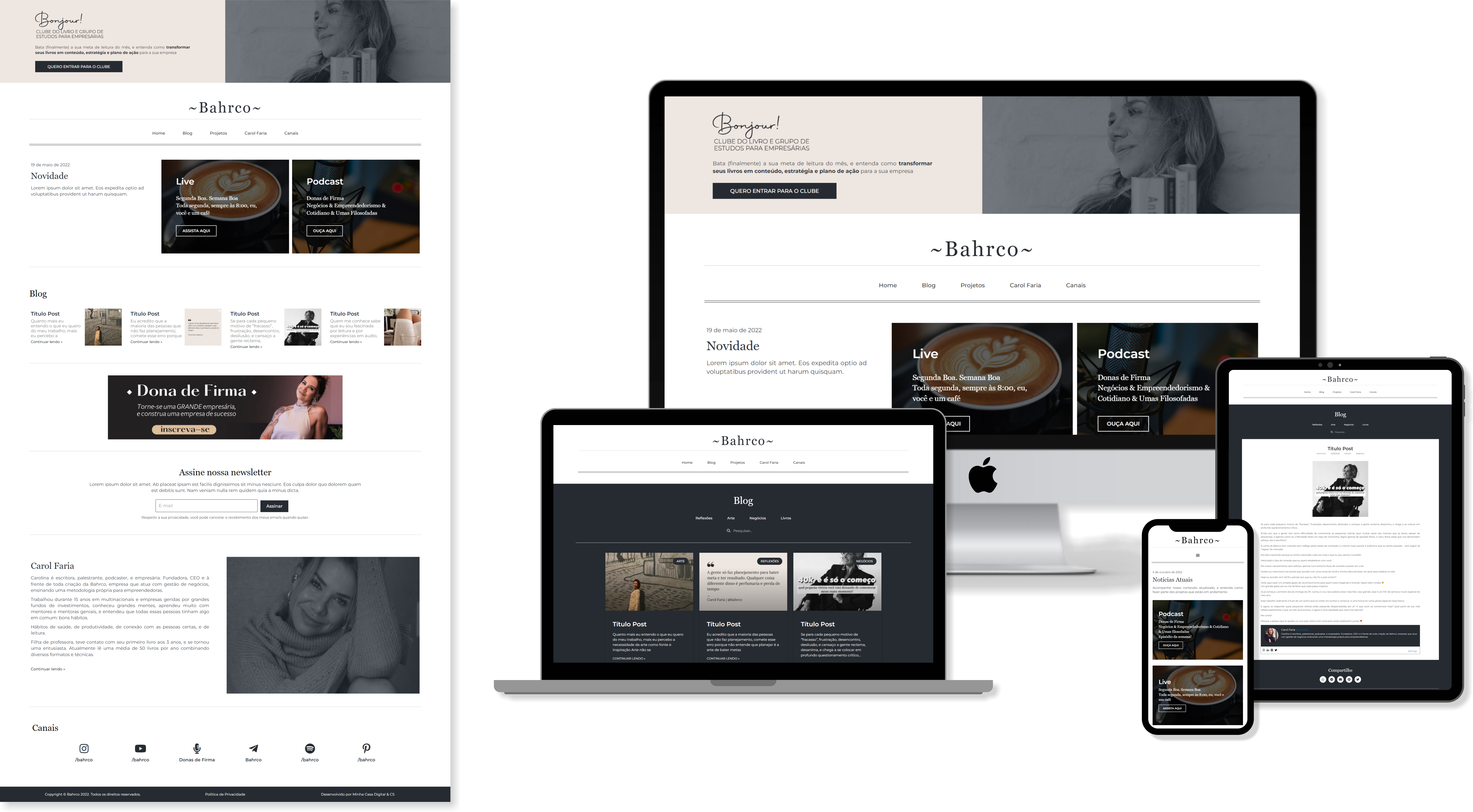 Site Institucional com Blog